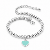Pulseira Coração Inspiração Banhada Prata