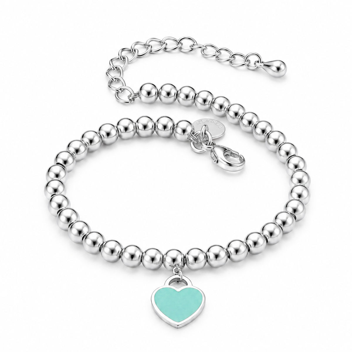 Pulseira Coração Inspiração Banhada Prata