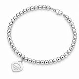 Pulseira Coração Inspiração Banhada Prata